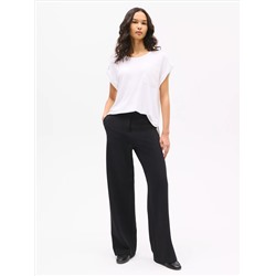 Dolman-Sleeve Crewneck Pocket T-Shirt