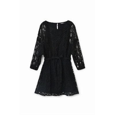 Vestido estilo crochet Johnson Hartig