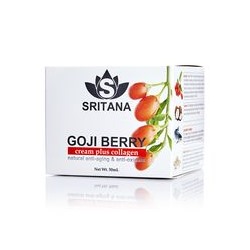 Крем для лица Sritana с ягодами годжи и коллагеном 50 мл / Sritana goji collagen cream 50 ml