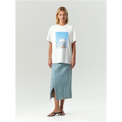 Футболка из хлопка, B3217/plage