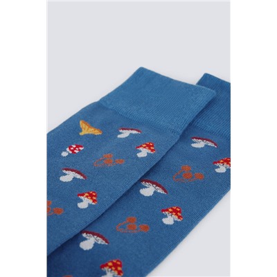 Calcetín algodón setas