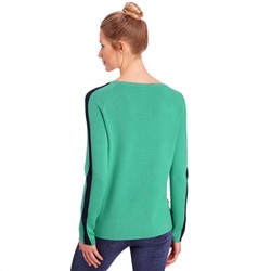 Damen Strickpullover mit Galonstreifen