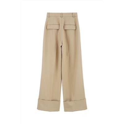 Pantalón palazzo Beige
