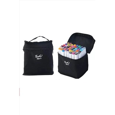TOUCH SKETC 48 Li Çift Taraflı Marker Kalem Çanta Set DOUBLE