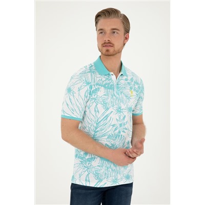 Erkek Regular Fit Polo Yaka Mint Tişört