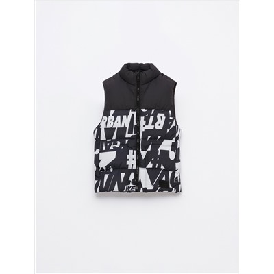 PRINTER QUILTED WAISTCOAT