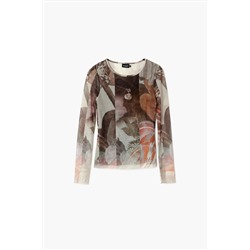 Camiseta estampado flores