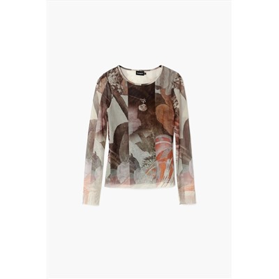 Camiseta estampado flores