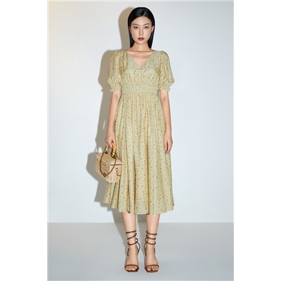 Vestido recto Amarillo