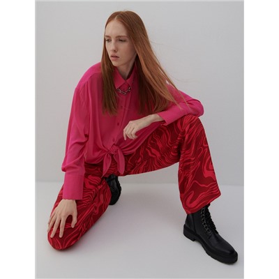 Hose aus Viskose mit Muster