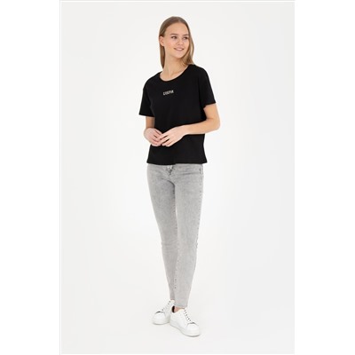 Kadın Gri Skinny Fit Jean Pantolon