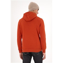 Erkek Kiremit Basic Sweatshirt