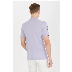 Erkek Lila Basic Polo Yaka Tişört