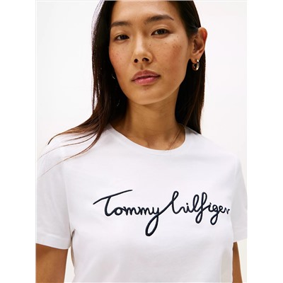 Embroidered Signature Crewneck T-Shirt