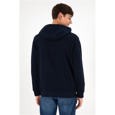 Erkek Lacivert Basic Sweatshirt