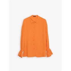 Рубашка однотонная, B2827/tangerine