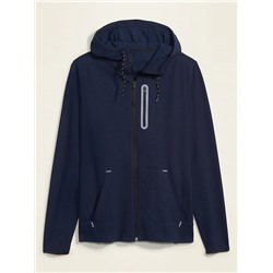 Dynamic Fleece Pique Zip Hoodie for Men