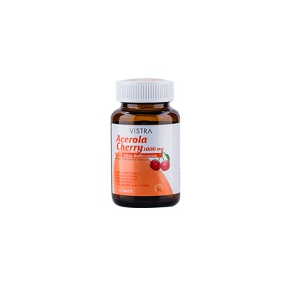Капсулы "Вишня ацеролла 1000 мг" Vistra 45 шт / Acerolla cherry Vistra 100 mg 45 caps