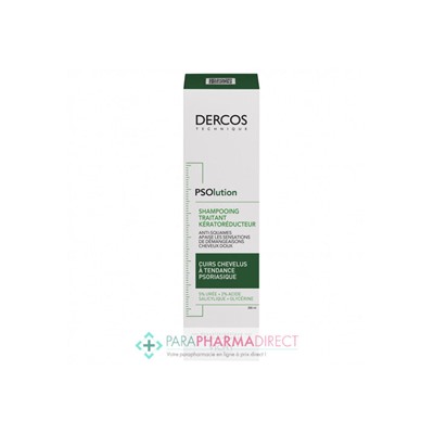 Vichy Dercos PSOlution Shampoing Traitant Keratoreducteur Cuirs Chevelus à tendance Psoriasique 200ml
