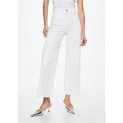Jeans culotte tiro alto -  Mujer | MANGO OUTLET España