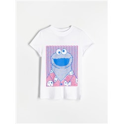 T-Shirt aus Baumwolle mit Druck