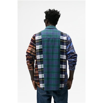 CHECK PATCHWORK SHIRT