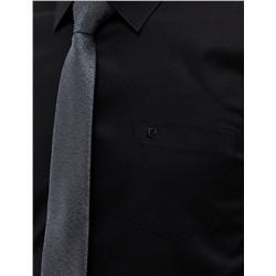 Siyah Regular Fit Uzun Kollu Klasik Gömlek
