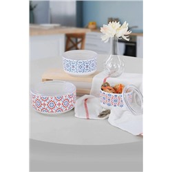 Keramika Pattern Kera Saklama Kabı 12-14-16 Cm 3 Parça ST048003F022A331800MAF8100