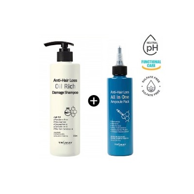 Anti-Hair Loss Oil Rich Damage Shampoo + Anti-Hair Loss All In One Ampoule Pack