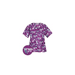 UA Frolic In The Flowers Berry Burst Scrub Top