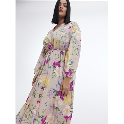 Gemustertes Kleid aus Viskose