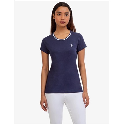 RINGER NECK TRIM T-SHIRT