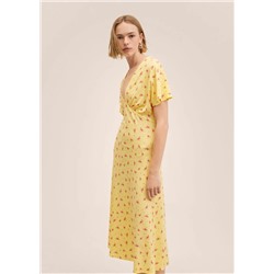 Vestido estampado midi -  Mujer | MANGO OUTLET España