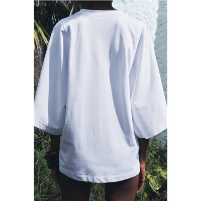 KIMONO SLEEVE COTTON T-SHIRT
