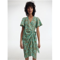 Viskose Kleid mit Muster