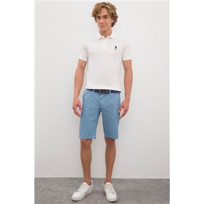 Erkek Ekru Basic Polo Yaka Tişört