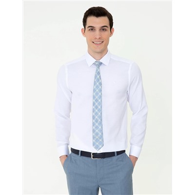 Beyaz Slim Fit Oxford Gömlek