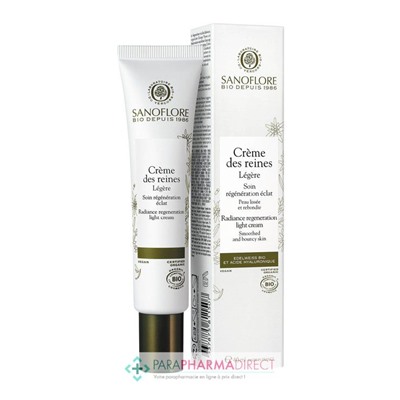 Sanoflore Crème des Reines Légère - Soin Régénération Eclat BIO 50 ml