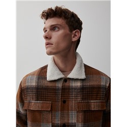 Karierte Sherpajacke