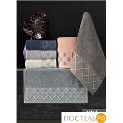 Полотенце Карвен Vip Cotton"MILA" 50*90 6шт.махра,penye Н 3240