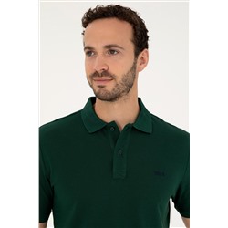 Erkek Koyu Yeşil Basic Tişört