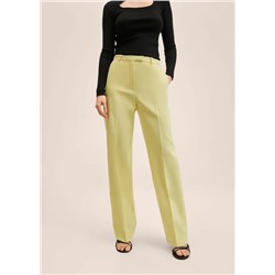 Pantalón recto traje -  Mujer | MANGO OUTLET Melilla