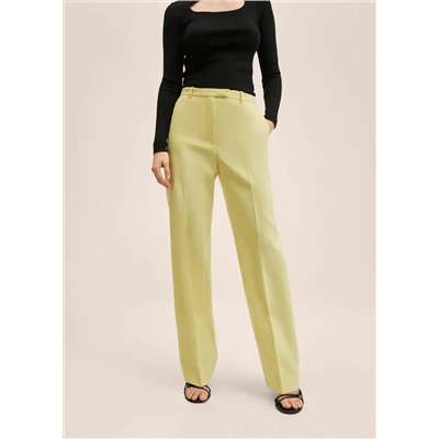 Pantalón recto traje -  Mujer | MANGO OUTLET Melilla