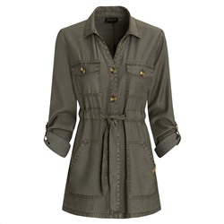 Damen Jacke mit Bindegürtel