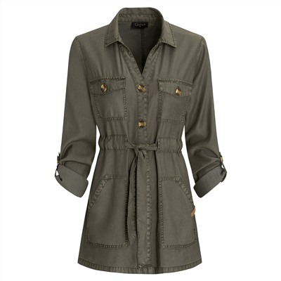 Damen Jacke mit Bindegürtel
