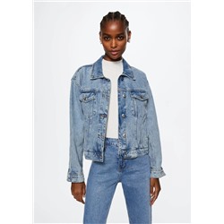 Cazadora vaquera bolsillos -  Mujer | MANGO OUTLET Melilla