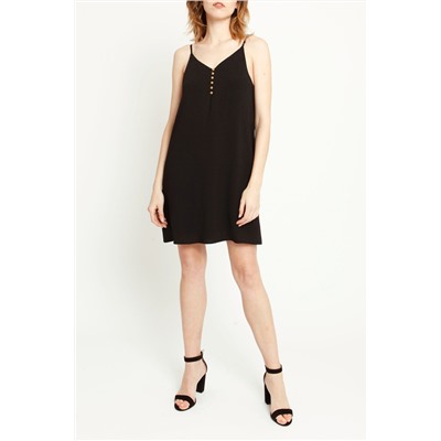 Vestido recto Negro