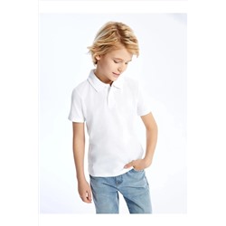 LC Waikiki, LCW Kids Polo Yaka Basic Kısa Kollu Erkek Çocuk Tişört