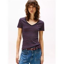 Stripe V-Neck Favorite T-Shirt