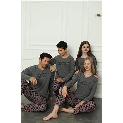 PXSL Moda Çizgi Aile Penye Pijama Takım (baba - oğul ) 50112 Ayrı Ayrı Satılır . Fiyatları Farklıdır PSL-T69981